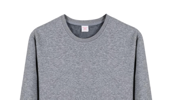 2025 New Grey Round-neck hoodie - Image 2