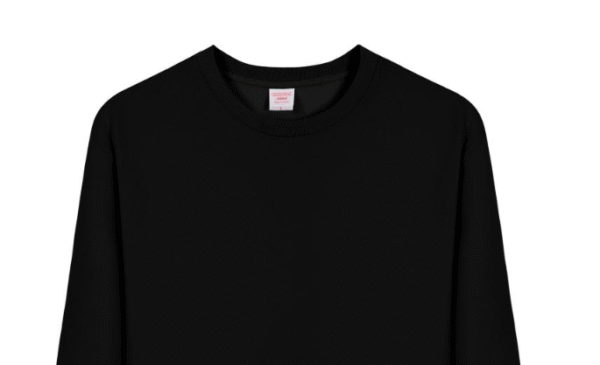 2025 New Black Round-neck hoodie - Image 2