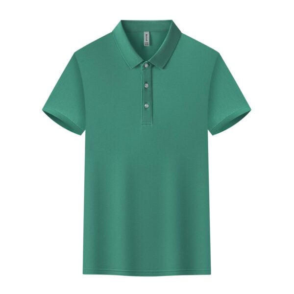 2025 New Leisure Green short-sleeved lapel T-shirt
