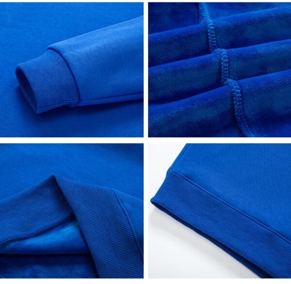 2025 New Blue Round-neck hoodie - Image 2